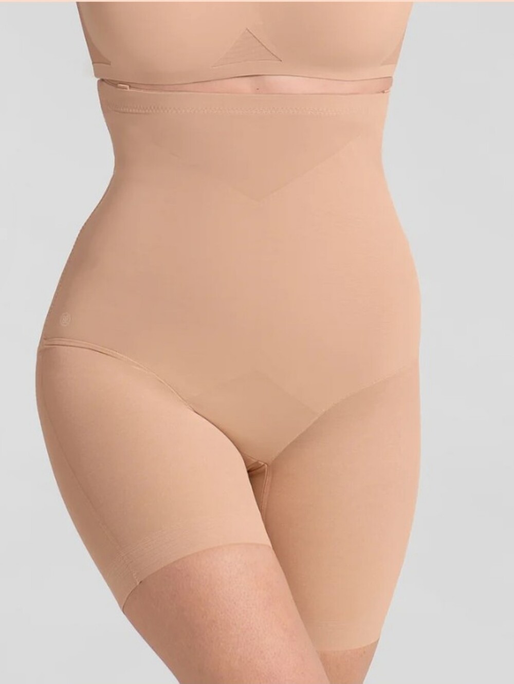 New Honeylove SuperPower Short Shapewear Compression Tummy Control Sand Sz Small